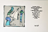 K 15 - Zdeněk Šorm Sk 18,15, rozměr: 42x30 cm. Vyvolávací cena 2.500,- Kč