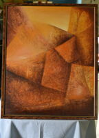 K 17 - Oldřich Tomek - Cesta do hor, rozměr: 75x61 cm. Vyvolávací cena 8.000,- Kč
